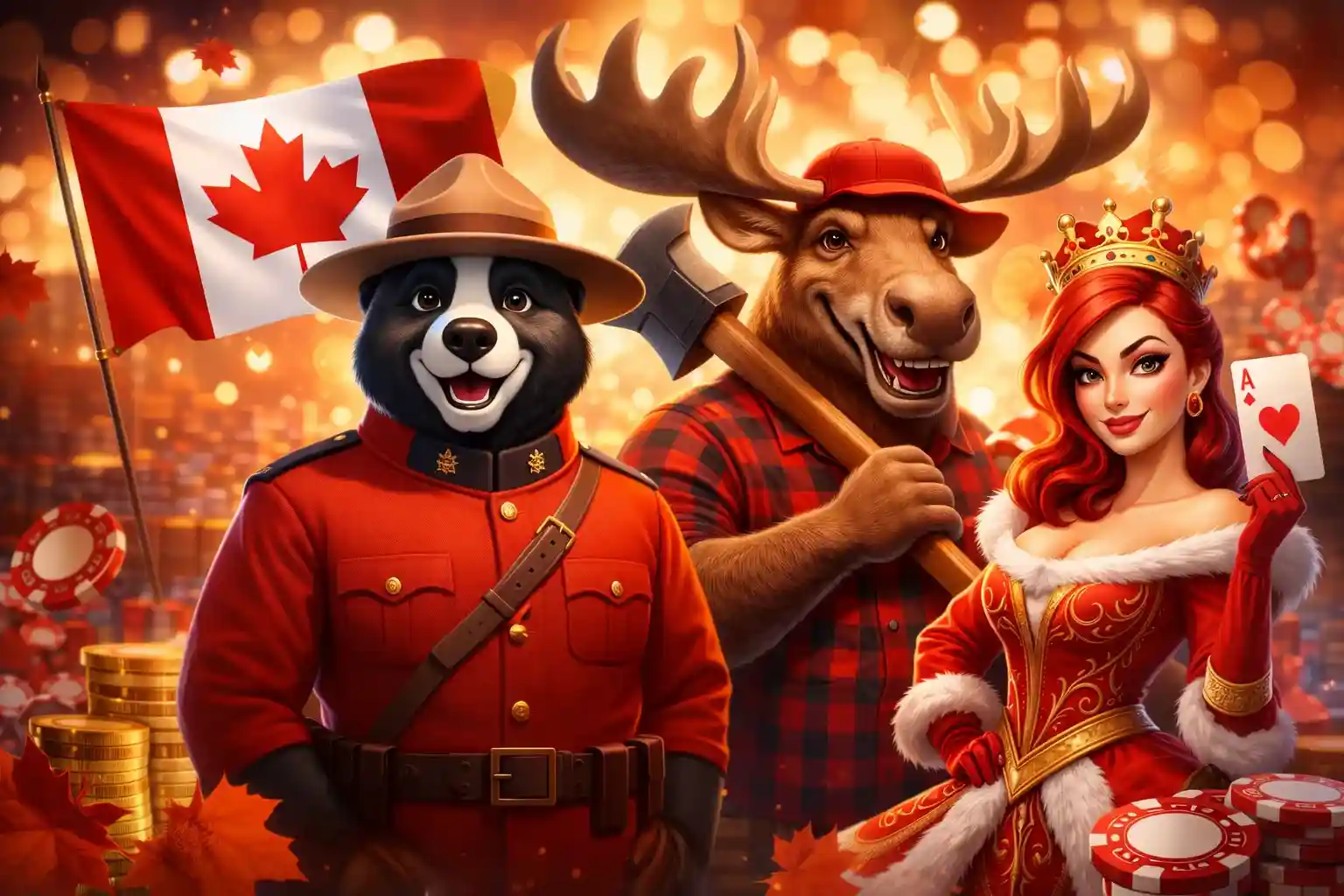 Live casino characters and dealers in Canada