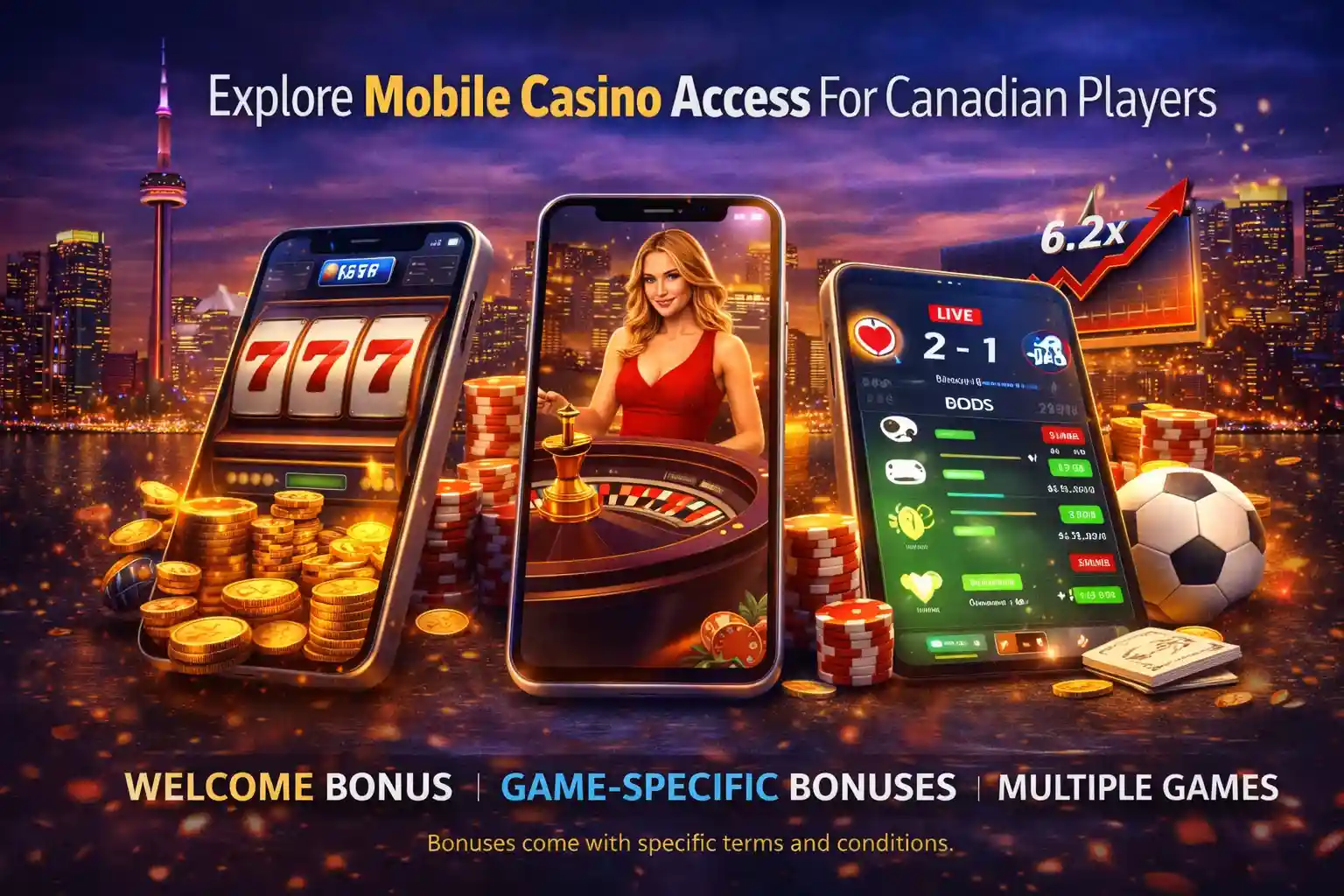 Mobile casino access for Canadian players
